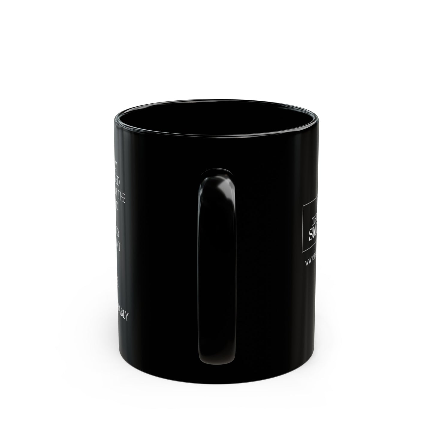 The Tiny Smithery Black Mug