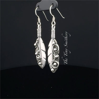Long Feather Earrings
