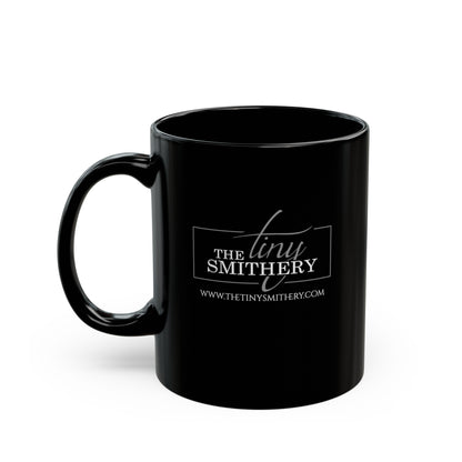 The Tiny Smithery Black Mug