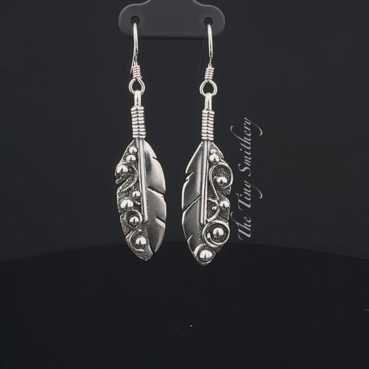 Long Feather Earrings